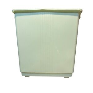 vintage Max Klein plastic waste basket 1970s light green bathroom can